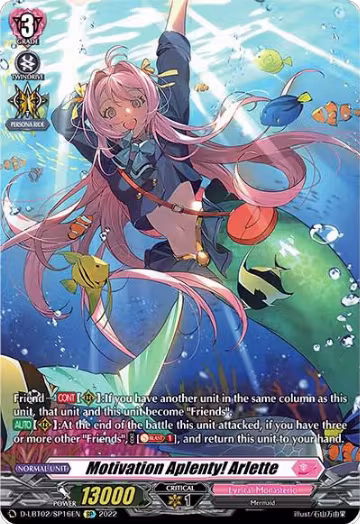 Motivation Aplenty! Arlette (SP) (D-LBT02/SP16EN), D-LBT02: Lyrical Monasterio ~It's a New School Term!~ — Vanguard card price