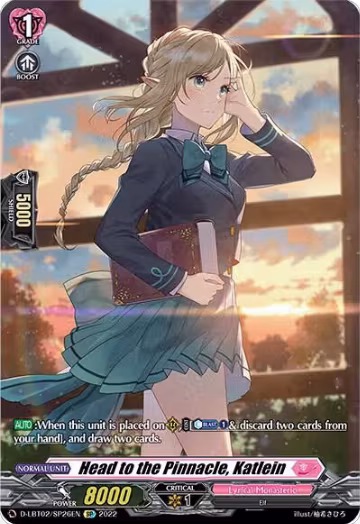 Head to the Pinnacle, Katlein (SP) (D-LBT02/SP26EN), D-LBT02: Lyrical Monasterio ~It's a New School Term!~ — Vanguard card price