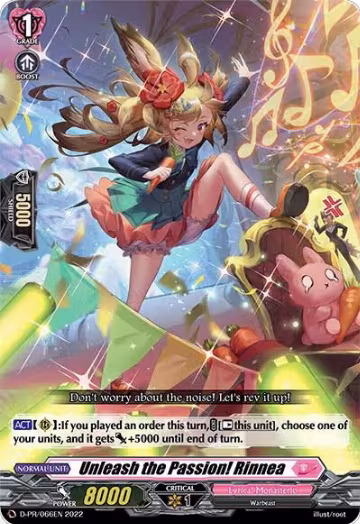 Unleash the Passion! Rinnea (D-PR/066EN), D Promo Cards — Vanguard card price