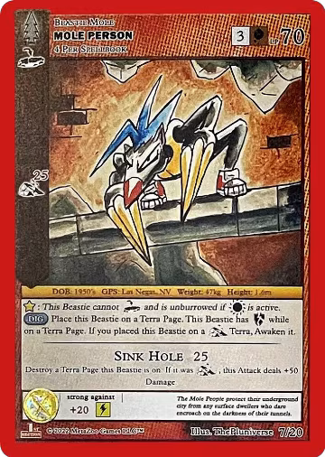Mole Person (7/20), Fan Art Contest 2021 — MetaZoo card price