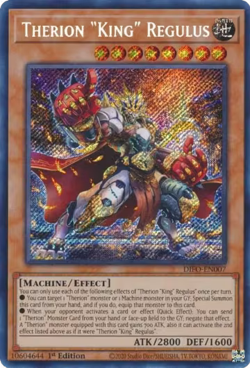 Therion "King" Regulus (DIFO-EN007), Dimension Force — Yu-Gi-Oh! card price
