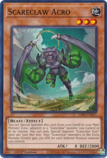 Scareclaw Acro (DIFO-EN011), Dimension Force — Yu-Gi-Oh! card price