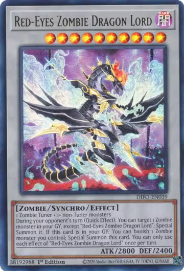 Red-Eyes Zombie Dragon Lord (DIFO-EN039), Dimension Force — Yu-Gi-Oh! card price