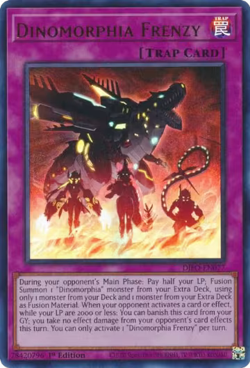 Dinomorphia Frenzy (DIFO-EN077), Dimension Force — Yu-Gi-Oh! card price