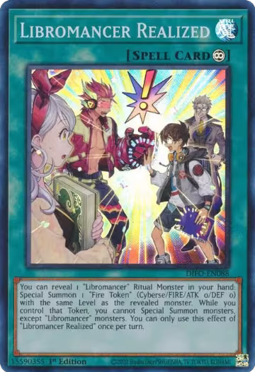 Libromancer Realized (DIFO-EN088), Dimension Force — Yu-Gi-Oh! card price