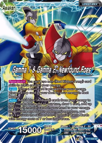 Gamma 1 & Gamma 2 // Gamma 1 & Gamma 2, Newfound Foes (BT17-032), Ultimate Squad — DB Super card price