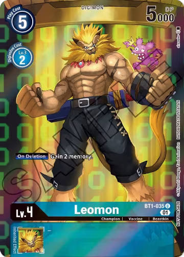 Leomon (Tamer's Card Set 1) (BT1-035 U), Release Special Booster 1.0 — Digimon card price