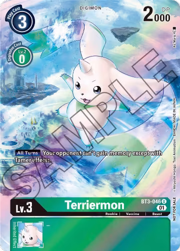 Terriermon (Tamer's Card Set 1) (BT3-046 U), Release Special Booster 1.0 — Digimon card price