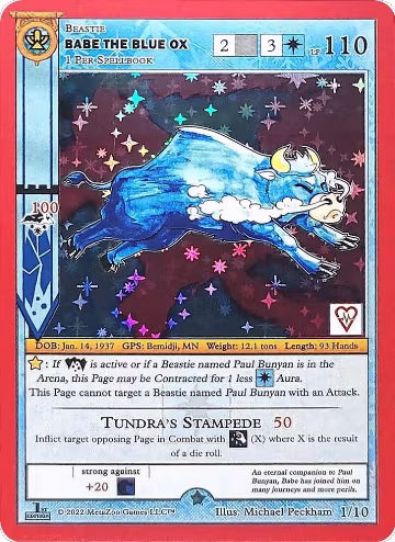 Babe The Blue Ox (1/10), ReVive Skateboards Promos — MetaZoo card price
