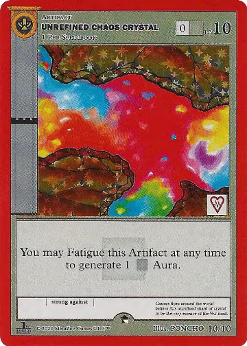 Unrefined Chaos Crystal (10/10), ReVive Skateboards Promos — MetaZoo card price