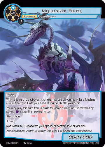 Mechanized Fenrir (GRV-030), Game of Gods: Revolution — Force of Will card price