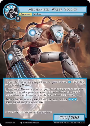 Mechanized Water Soldier (GRV-031), Game of Gods: Revolution — Force of Will card price