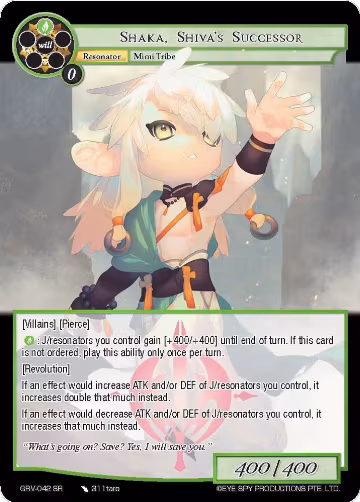 Shaka, Shiva's Successor (GRV-042), Game of Gods: Revolution — Force of Will card price