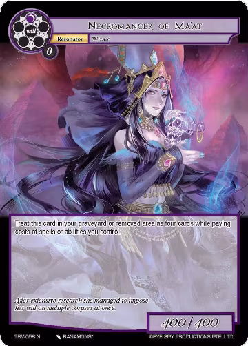 Necromancer of Ma'at (GRV-058), Game of Gods: Revolution — Force of Will card price
