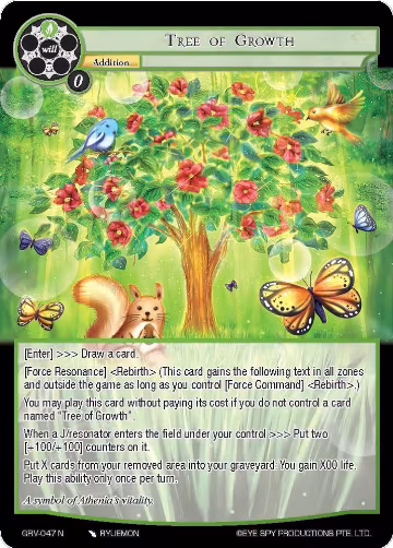 Tree of Growth (GRV-047), Game of Gods: Revolution — Force of Will card price
