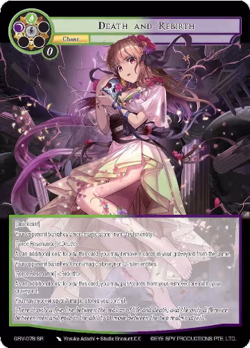 Death and Rebirth (GRV-078), Game of Gods: Revolution — Force of Will card price