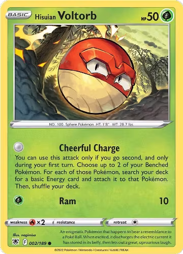 Hisuian Voltorb (002/189), Astral Radiance — Pokémon card price