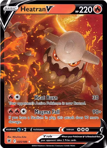 Heatran V (025/189), Astral Radiance — Pokémon card price