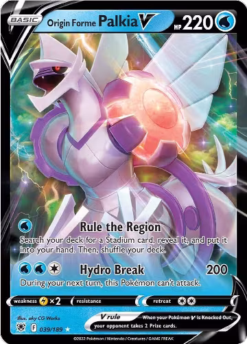 Origin Forme Palkia V (039/189), Astral Radiance — Pokémon card price