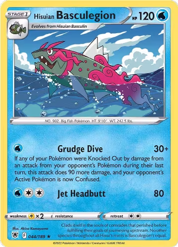 Hisuian Basculegion (044/189), Astral Radiance — Pokémon card price