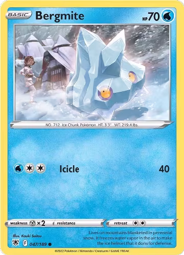 Bergmite (047/189), Astral Radiance — Pokémon card price