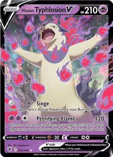 Hisuian Typhlosion V (053/189), Astral Radiance — Pokémon card price