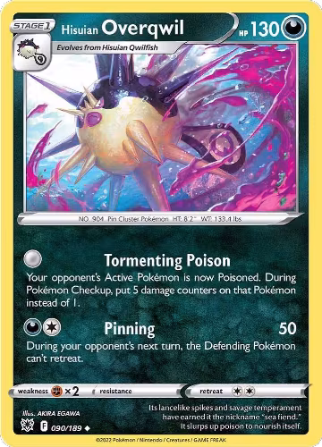 Hisuian Overqwil (90) (090/189), Astral Radiance — Pokémon card price