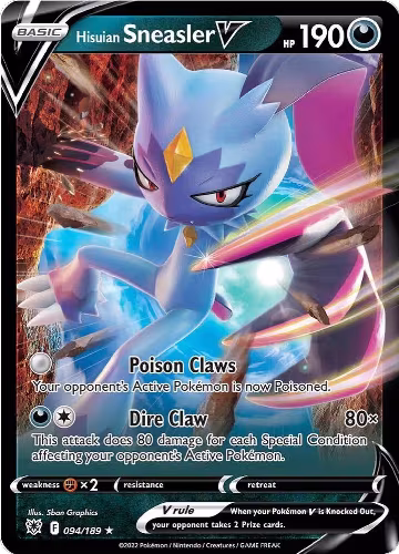 Hisuian Sneasler V (094/189), Astral Radiance — Pokémon card price
