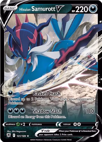 Hisuian Samurott V (101/189), Astral Radiance — Pokémon card price