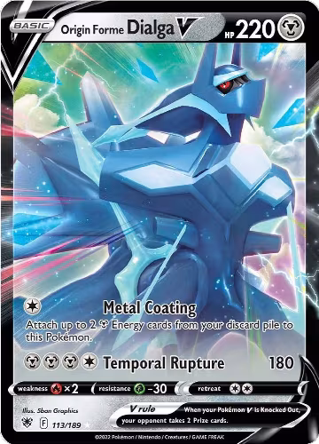 Origin Forme Dialga V (113/189), Astral Radiance — Pokémon card price
