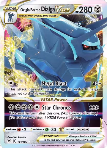 Origin Forme Dialga VSTAR (114/189), Astral Radiance — Pokémon card price