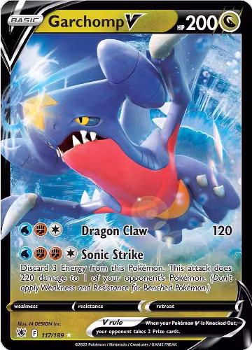 Garchomp V (117/189), Astral Radiance — Pokémon card price