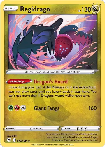 Regidrago (118/189), Astral Radiance — Pokémon card price