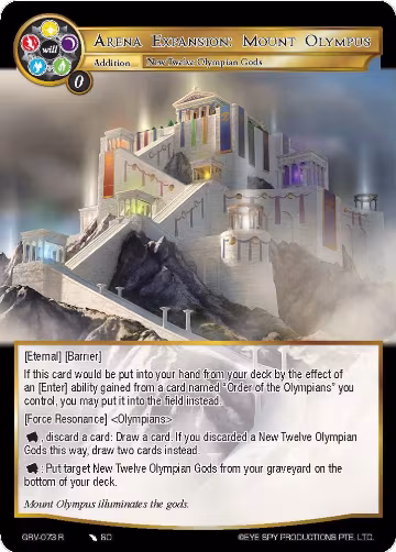 Arena Expansion: Mount Olympus (GRV-073), Game of Gods: Revolution — Force of Will card price