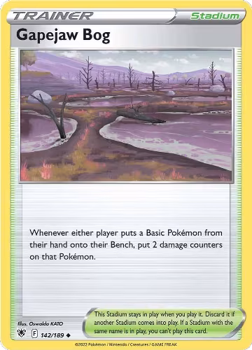 Gapejaw Bog (142/189), Astral Radiance — Pokémon card price