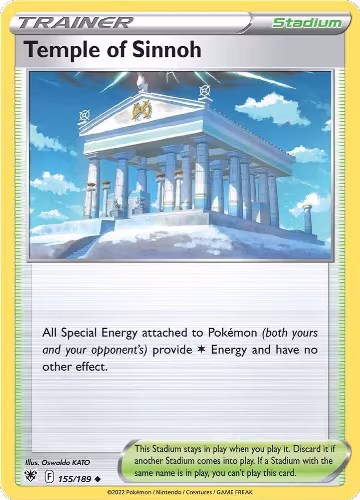 Temple of Sinnoh (155/189), Astral Radiance — Pokémon card price