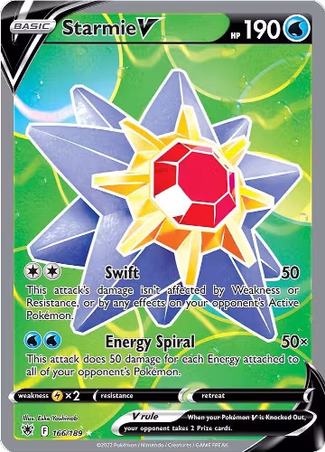 Starmie V (Full Art) (166/189), Astral Radiance — Pokémon card price