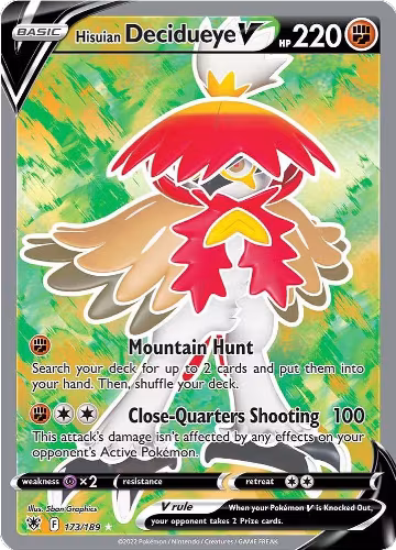 Hisuian Decidueye V (Full Art) (173/189), Astral Radiance — Pokémon card price