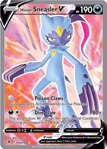Hisuian Sneasler V (Full Art) (174/189), Astral Radiance — Pokémon card price