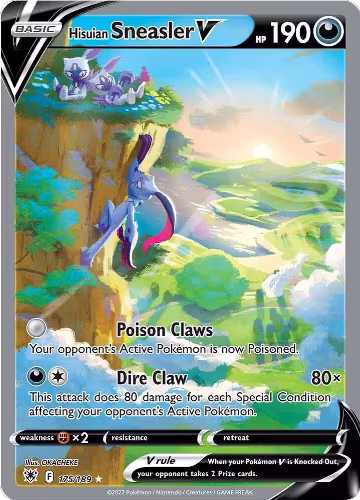 Hisuian Sneasler V (Alternate Full Art) (175/189), Astral Radiance — Pokémon card price