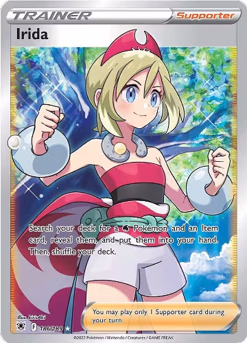Irida (Full Art) (186/189), Astral Radiance — Pokémon card price