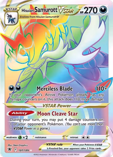 Hisuian Samurott VSTAR (Secret) (197/189), Astral Radiance — Pokémon card price