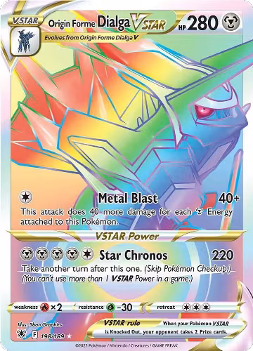 Origin Forme Dialga VSTAR - 198/189 (Secret) (198/189), Astral Radiance — Pokémon card price