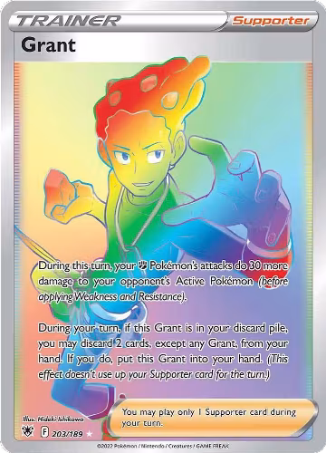 Grant (Secret) (203/189), Astral Radiance — Pokémon card price