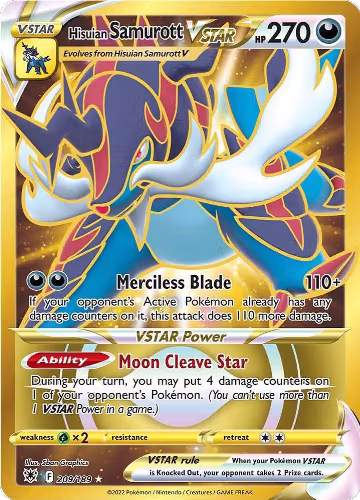 Hisuian Samurott VSTAR (Secret) (209) (209/189), Astral Radiance — Pokémon card price