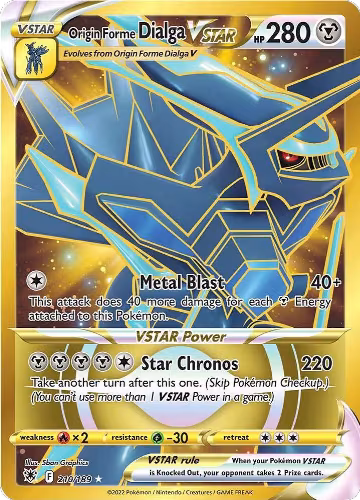 Origin Forme Dialga VSTAR - 210/189 (Secret) (210/189), Astral Radiance — Pokémon card price