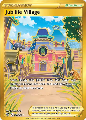 Jubilife Village (Secret) (212/189), Astral Radiance — Pokémon card price