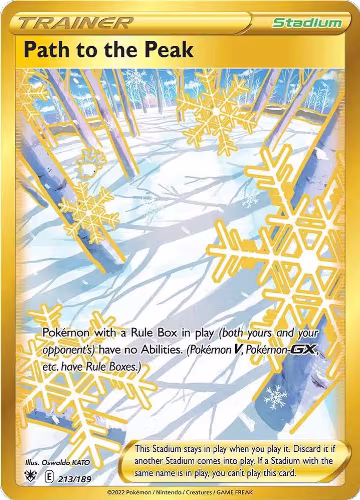 Path to the Peak (Secret) (213/189), Astral Radiance — Pokémon card price