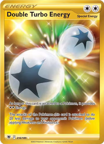 Double Turbo Energy (Secret) (216/189), Astral Radiance — Pokémon card price