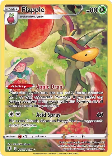 Flapple (TG02/TG30), Astral Radiance Trainer Gallery — Pokémon card price